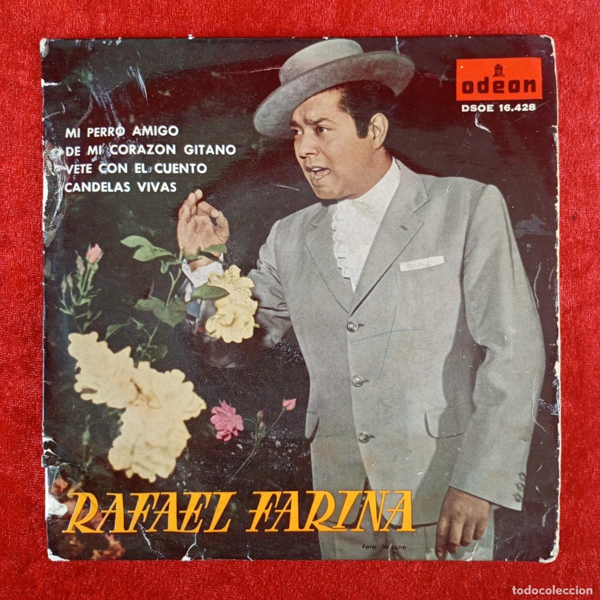 Discos de vinilo: RAFAEL FARINA - MI PERRO AMIGO - DSOE 16.428 - SINGLE - DISCO VINILO / 4144