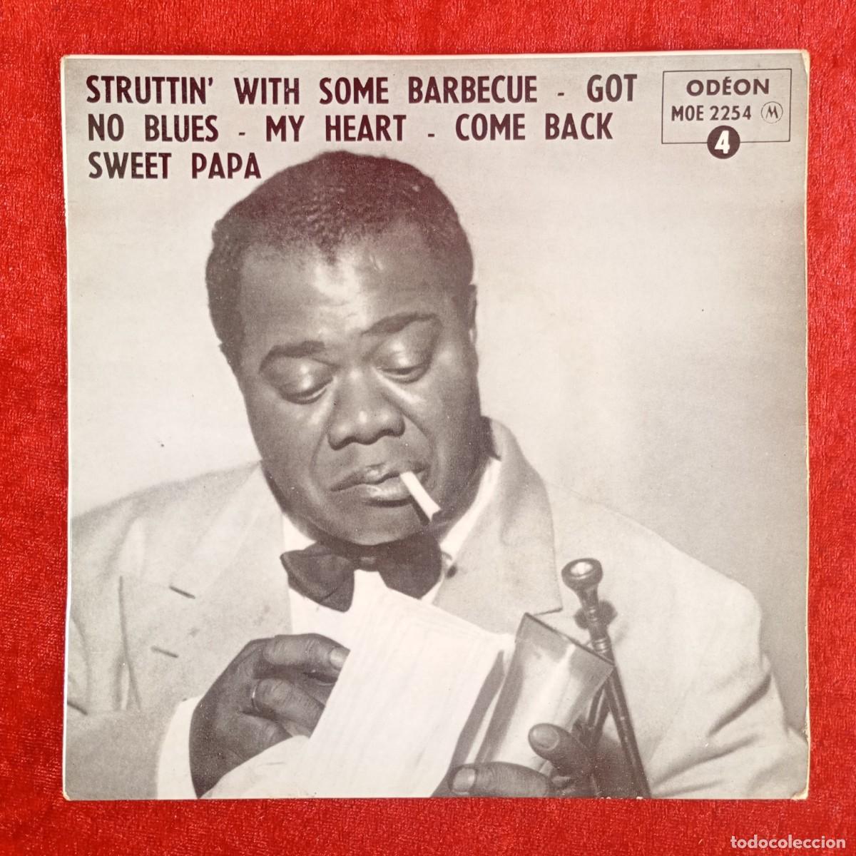 Discos de vinilo: LOUIS ARMSTRONG AND HIS FOT FIVE - M0E 2254 - SINGLE - DISCO VINILO / 4152