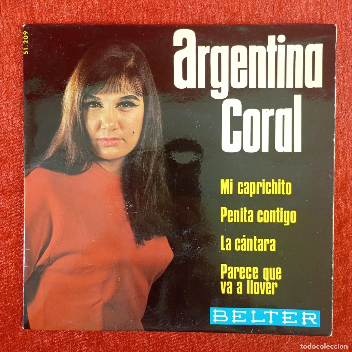 Discos de vinilo: ARGENTINA CORAL - MI CAPRICHITO, PENITA CONTIGO - 51.209 - SINGLE - DISCO VINILO / 4161