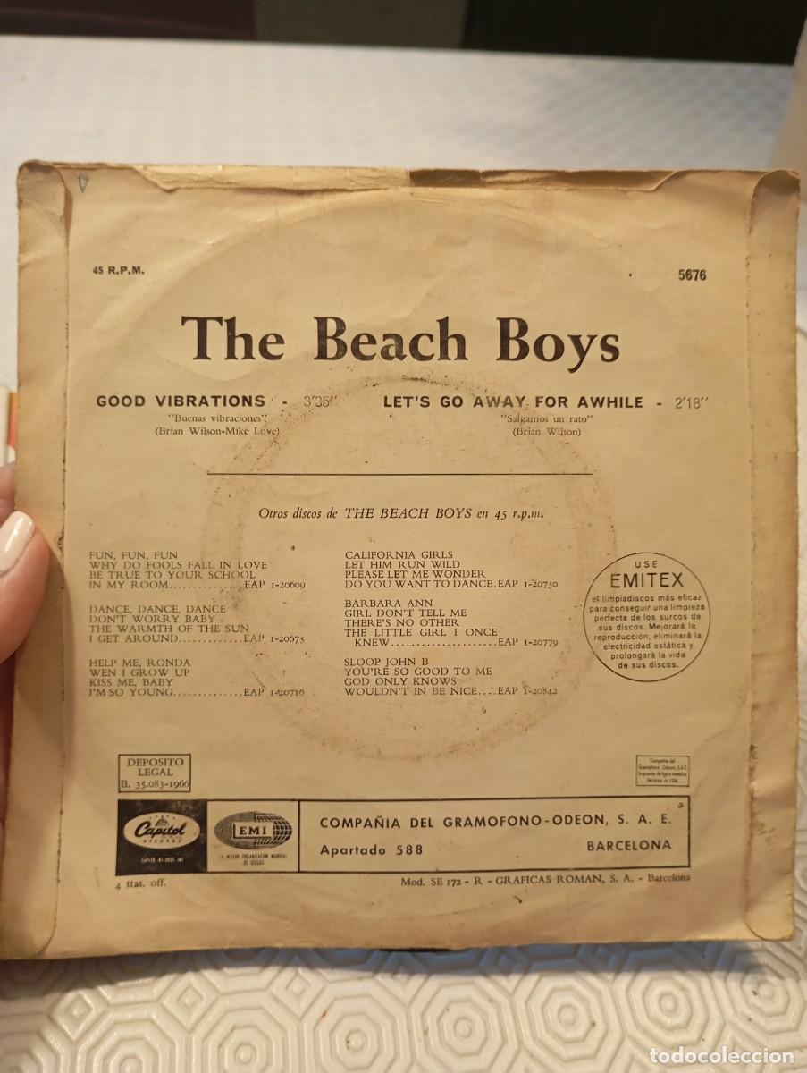 Discos de vinilo: inilo Single The Beach Boys - Good Vibrations - Foto 2