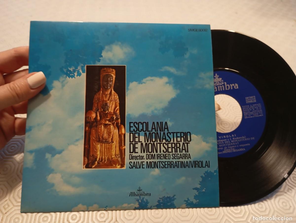 Discos de vinilo: Vinilo Single Escolan&iacute;a del Monasterio de Montserrat - Salve Montserratina / Virolai