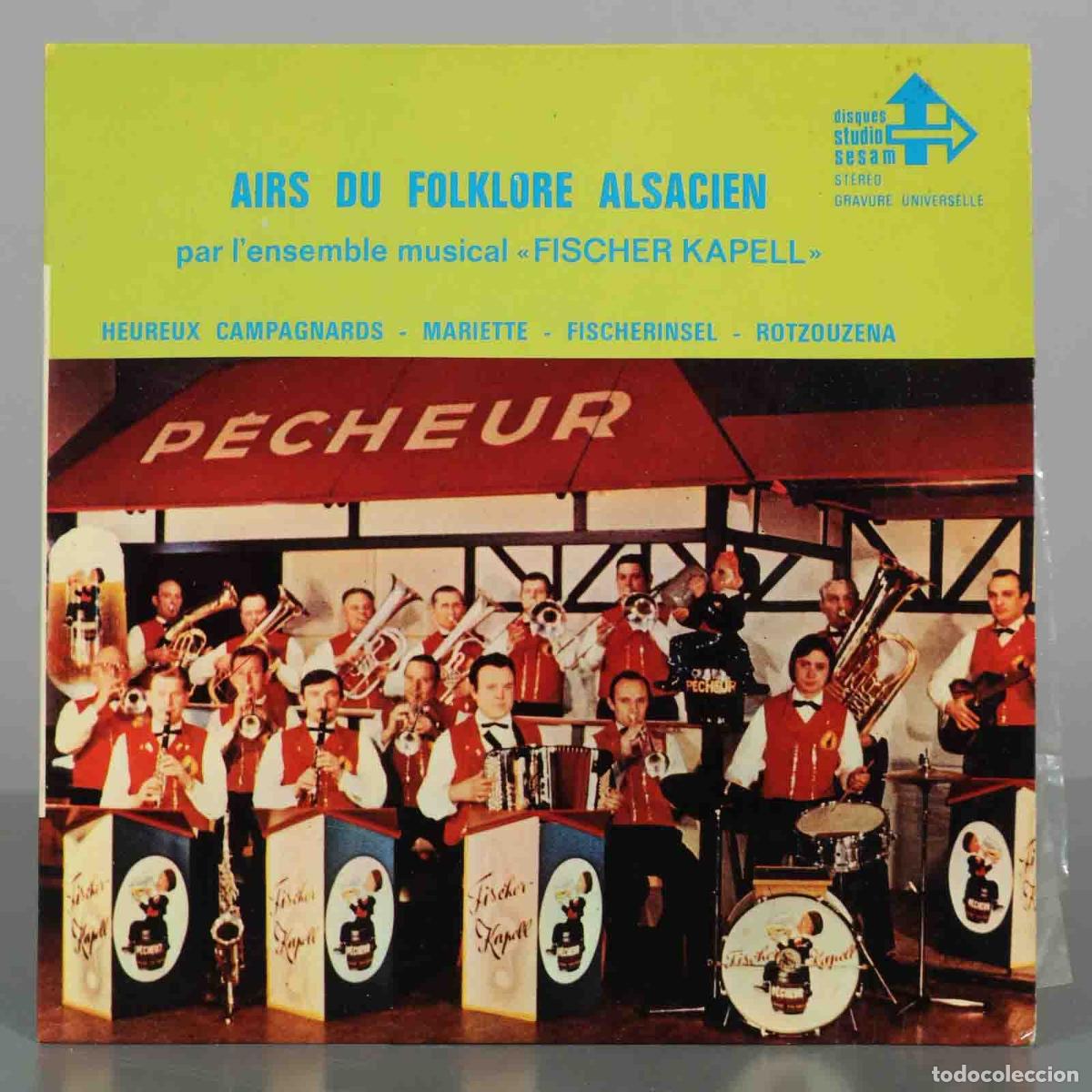 Discos de vinilo: EP. Airs du Folklore Alsacien - Fischer Kapell - Disques Studio Sesam