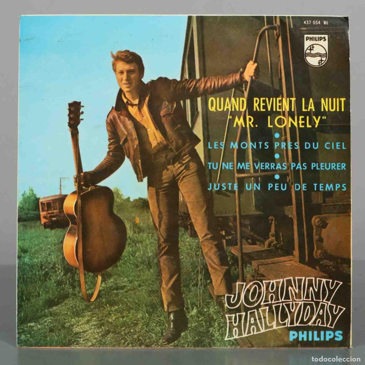 Discos de vinilo: EP. Quand Revient La Nuit (Mr. Lonely) - Johnny Hallyday - Philips