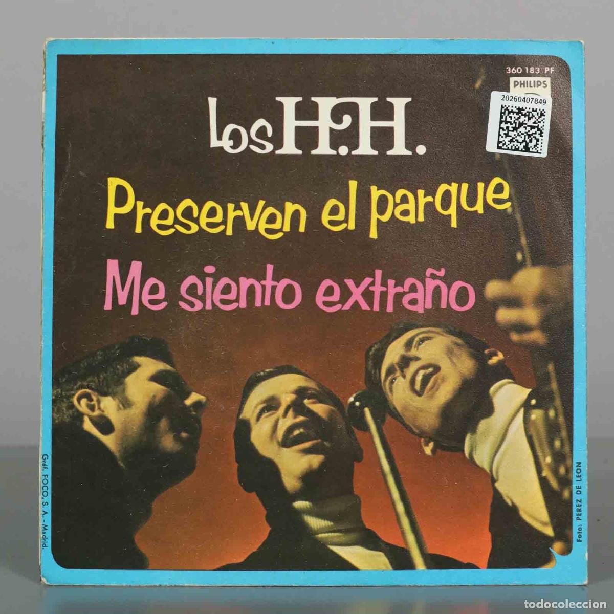 Discos de vinilo: SINGLE. Preserven el parque - Me siento extra&ntilde;o - Los H.H. - Foto 2