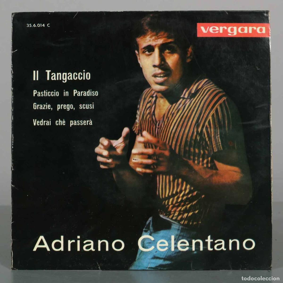 Discos de vinilo: EP. Il Tangaccio - Adriano Celentano, Ricki Gianco - Vergara