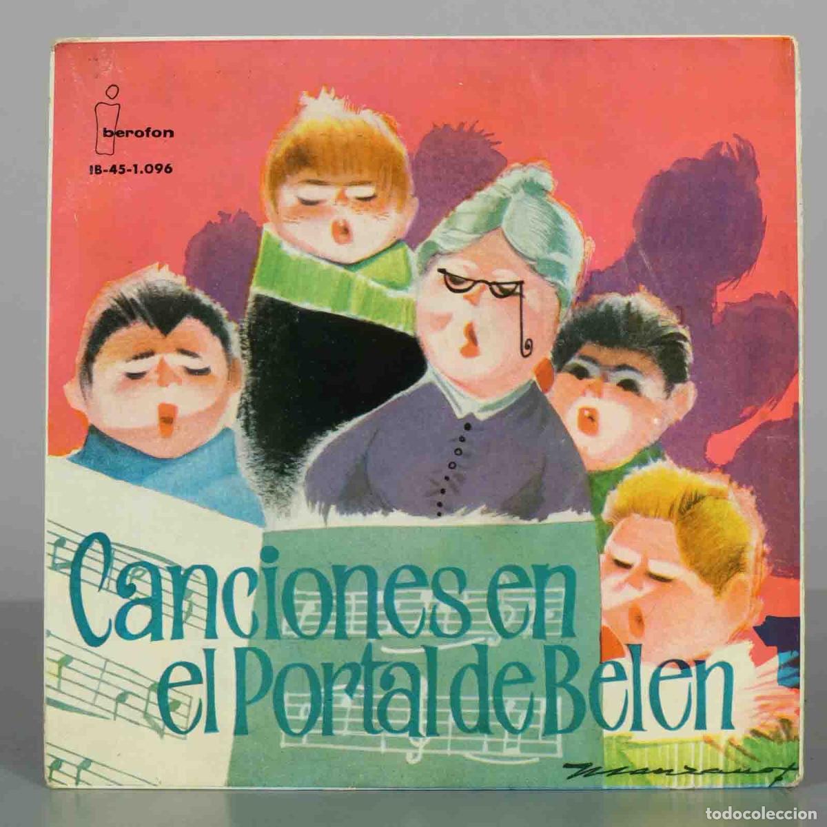Discos de vinilo: EP. Canciones en el Portal de Bel&eacute;n - Rondalla y Coros Calasancio de Madrid - Iberofon