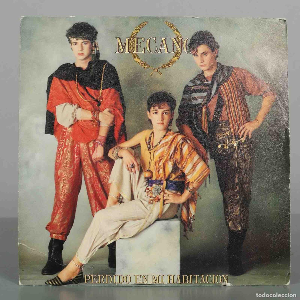 Discos de vinilo: SINGLE. Perdido En Mi Habitaci&oacute;n - Viaje Espacial - Mecano - Nacho Cano, Jos&eacute; Mar&iacute;a Cano, Ana Torro