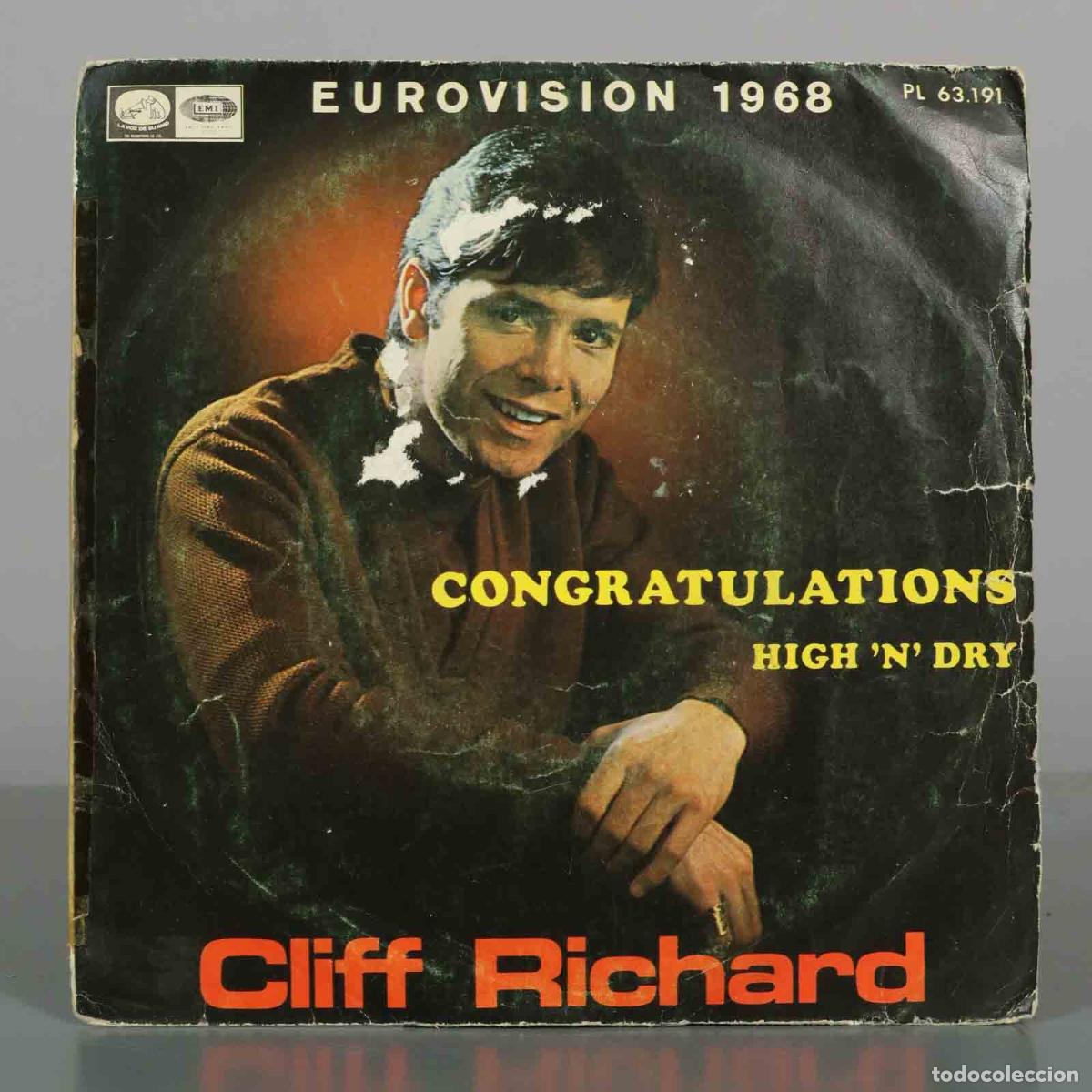 Discos de vinilo: SINGLE. Congratulations - Cliff Richard - La Voz De Su Amo - Foto 1