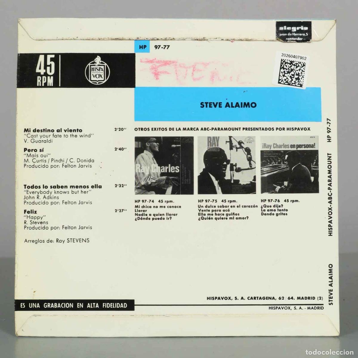 Discos de vinilo: EP. Starring Steve Alaimo - Steve Alaimo - Foto 2