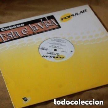Discos de vinilo: El Cubano, Esta e la vida. 12&rdquo;. Popular Records, 1997. Edici&oacute;n USA.