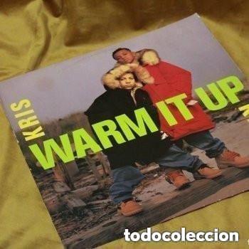 Disques de vinyle: Kriss Kross, Warm it up, Sony music,1992. Edici&oacute;n USA.