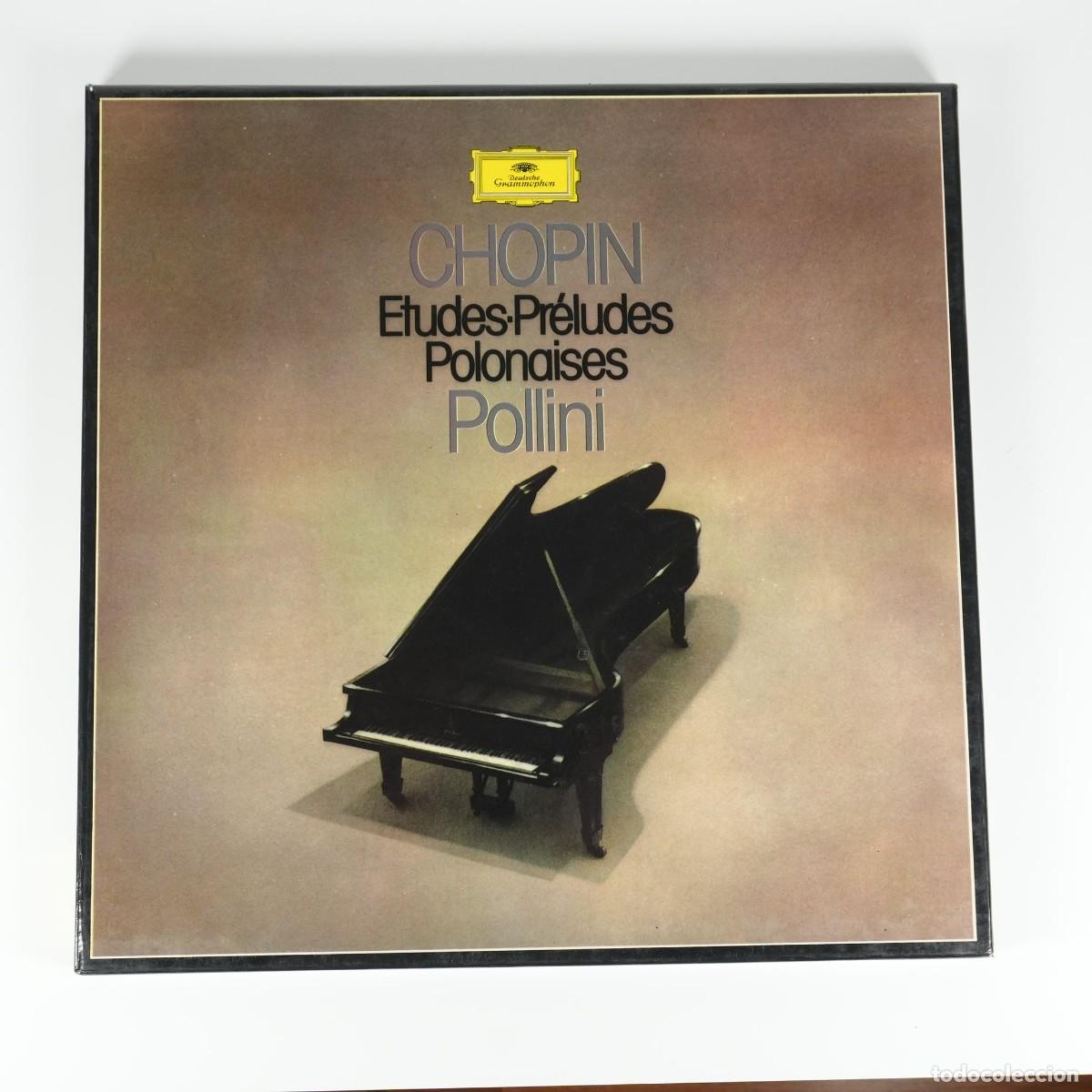 Discos de vinilo: CAJA DE 3 DISCOS DE CHOPIN POR EL PIANISTA MAURICIO POLLINI - DEUTSCHE GRAMMOPHON