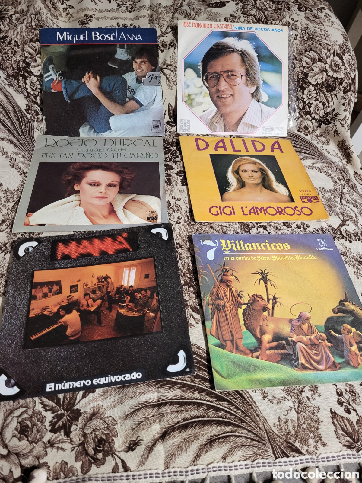 Discos de vinilo: Lote 6 Vinilos Single 7&rdquo; (70s-80s) - Pop, Movida, Mel&oacute;dico - Para Revisar / No Testados