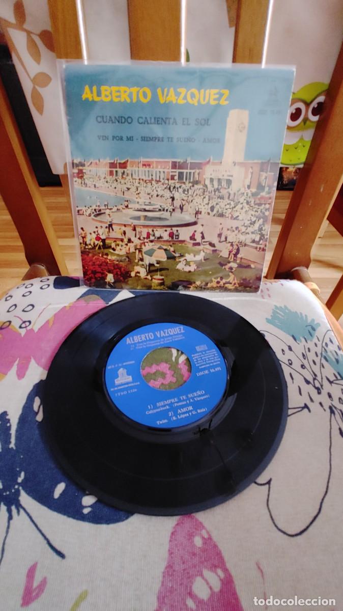 Discos de vinilo: ALBERTO VAZQUEZ-EP CUANDO CALIENTA EL SOL +3