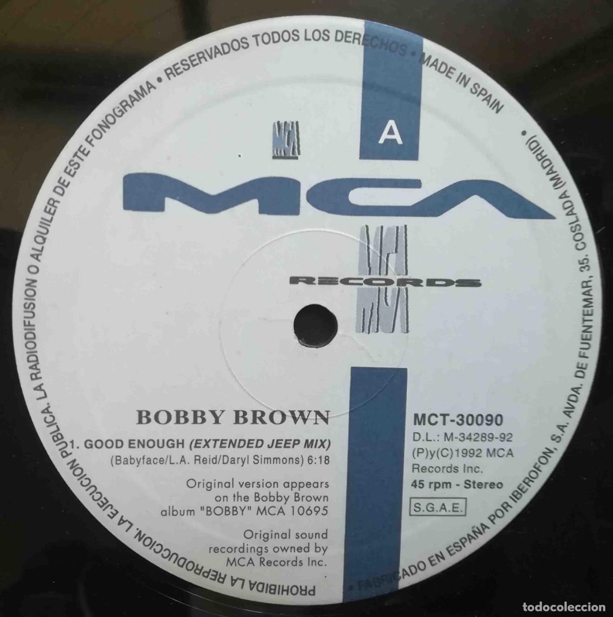 Discos de vinilo: Maxi Bobby Btrown - Good Enough - Foto 4