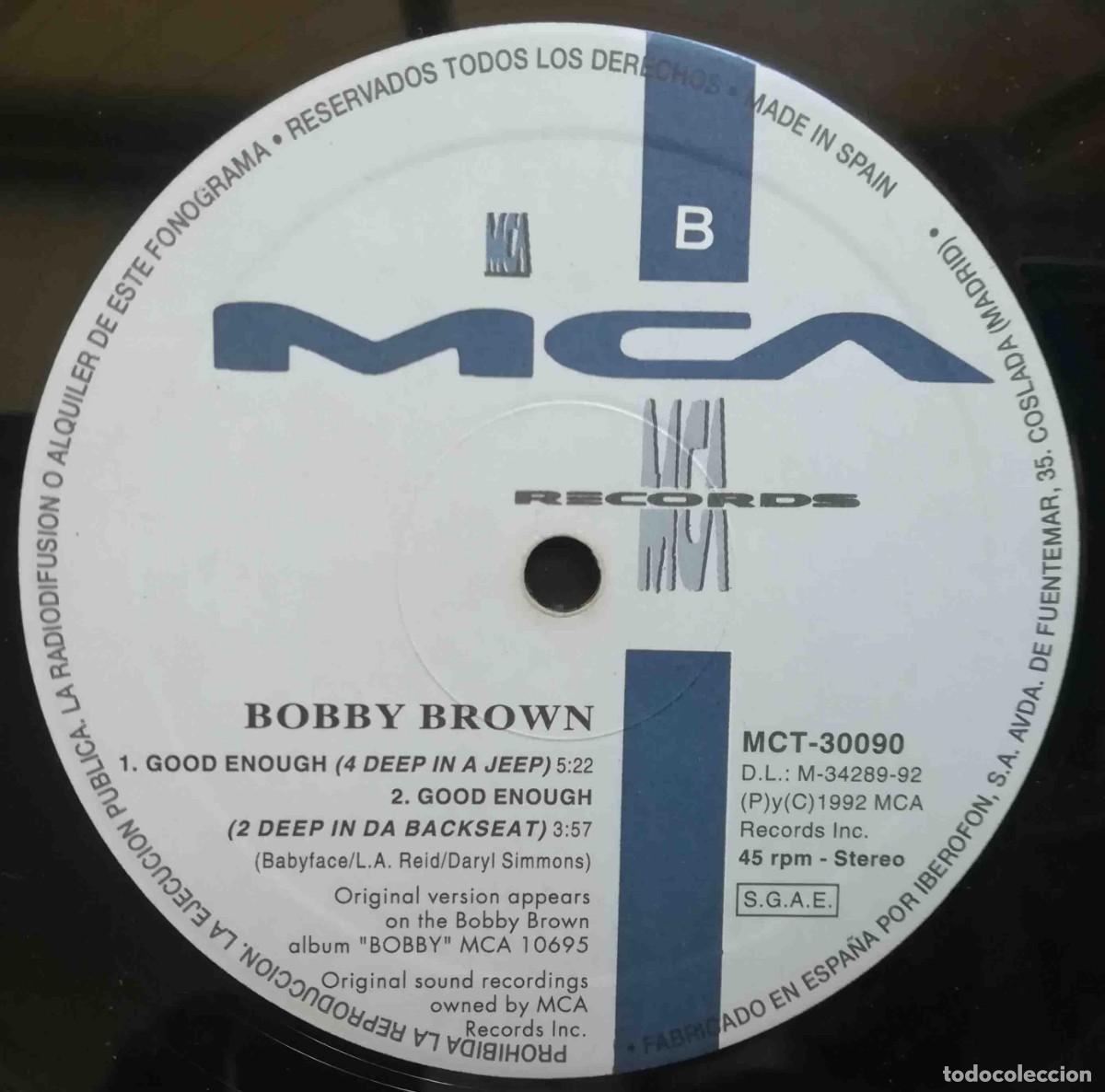 Discos de vinilo: Maxi Bobby Btrown - Good Enough - Foto 5