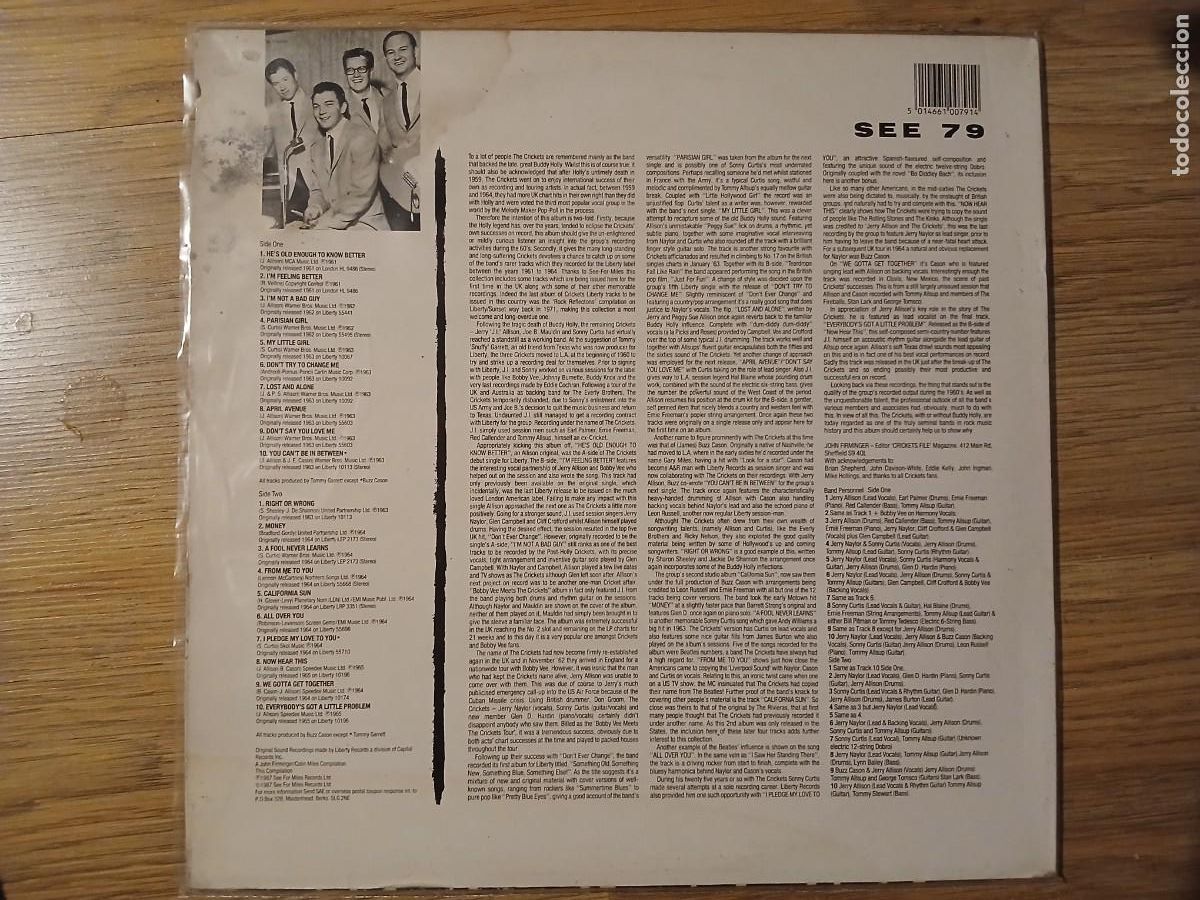 Discos de vinilo: The crickets - File 1961 - 1965 - Foto 2