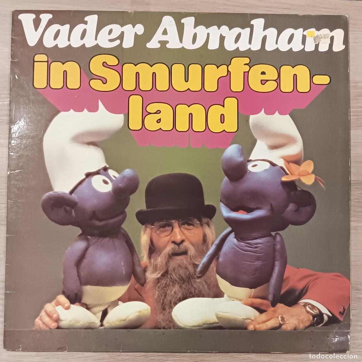 Discos de vinilo: DISCO DE VINILO LP INFANTIL LOS PITUFOS SMURFS PADRE ABRAHAM VADER ABRAHAM IN SMURFENLAND 1977