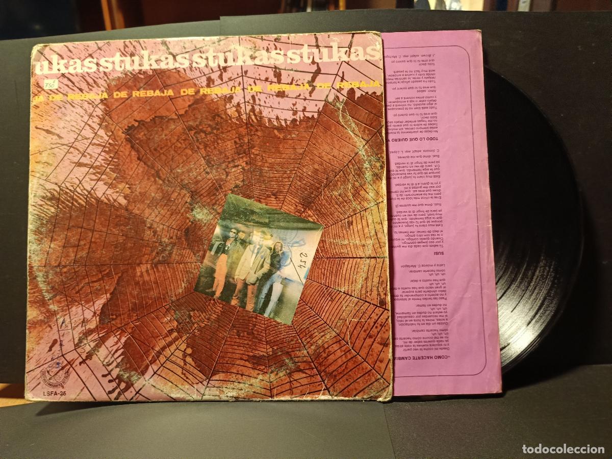 Discos de vinilo: LP STUKAS : DE REBAJAS ( SEGUNDO LP DEL GRUPO ASTURIANO ) ASTURIAS CON ENCARTE PEPETO