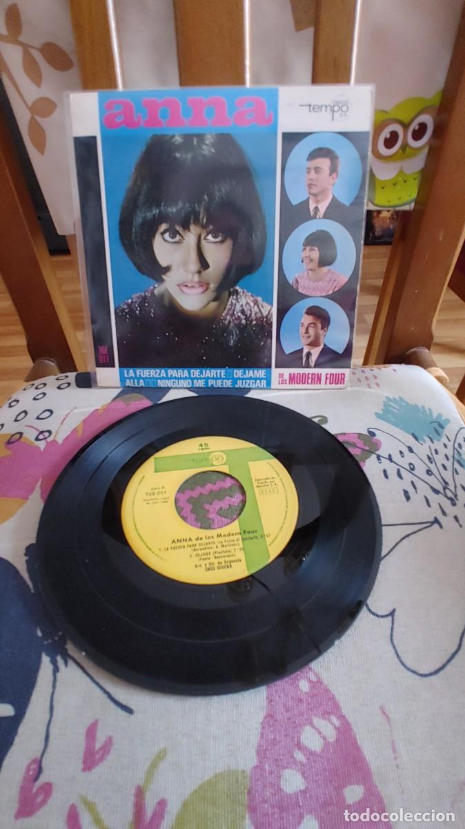 Discos de vinilo: ANNA DE LOS MODERN FOUR-EP LA FUERZA PARA DEJARTE +3