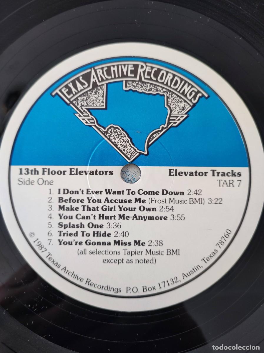 Discos de vinilo: Vinilo LP - 13th Floor Elevators &rdquo;Elevator Tracks&rdquo; (1987) - Rock Psicod&eacute;lico / Rarezas - Foto 5