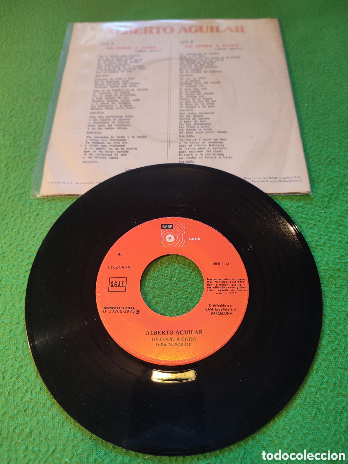 Discos de vinilo: Alberto Aguilar - De codo a codo - Foto 2