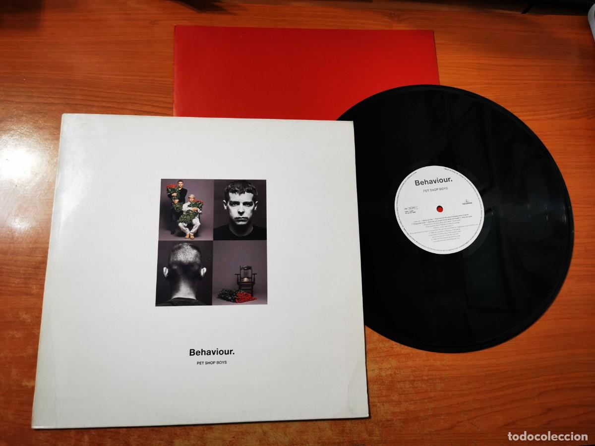 Discos de vinilo: PET SHOP BOYS Behaviour 12&rdquo; LP VINILO DEL A&Ntilde;O 1990 ESPA&Ntilde;A CON ENCARTE CONTIENE 10 TEMAS