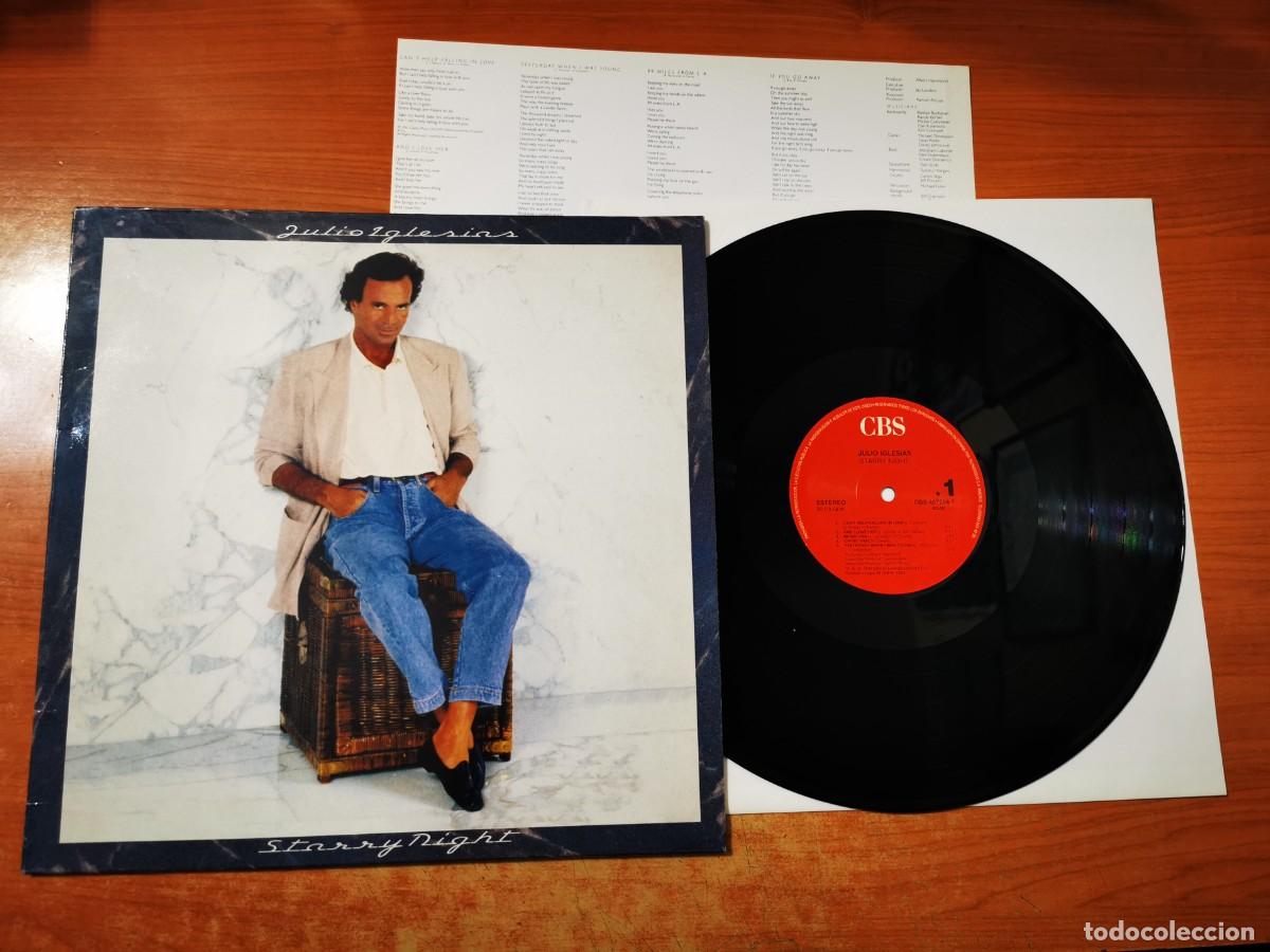 Discos de vinilo: JULIO IGLESIAS Starry night 12&rdquo; LP VINILO A&Ntilde;O 1990 ESPA&Ntilde;A CON ENCARTE CONTIENE 10 TEMAS
