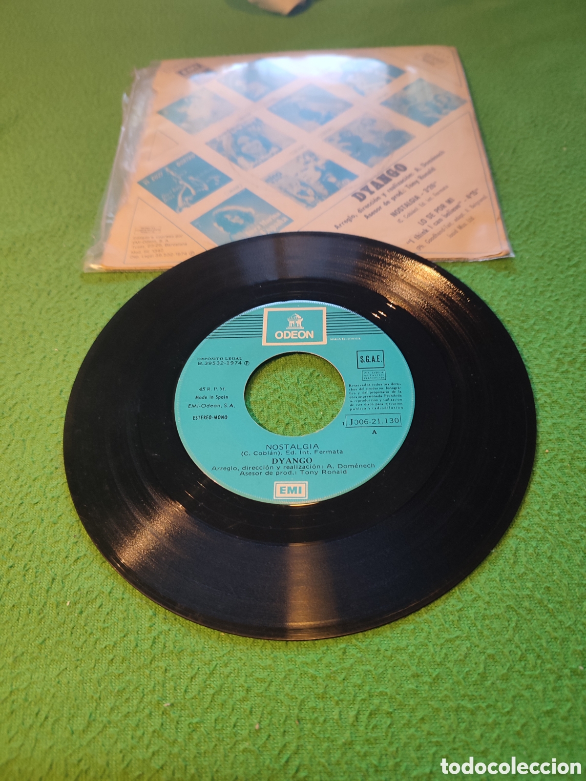 Discos de vinilo: Dyango - Nostalgia / Lo se por mi - Foto 2