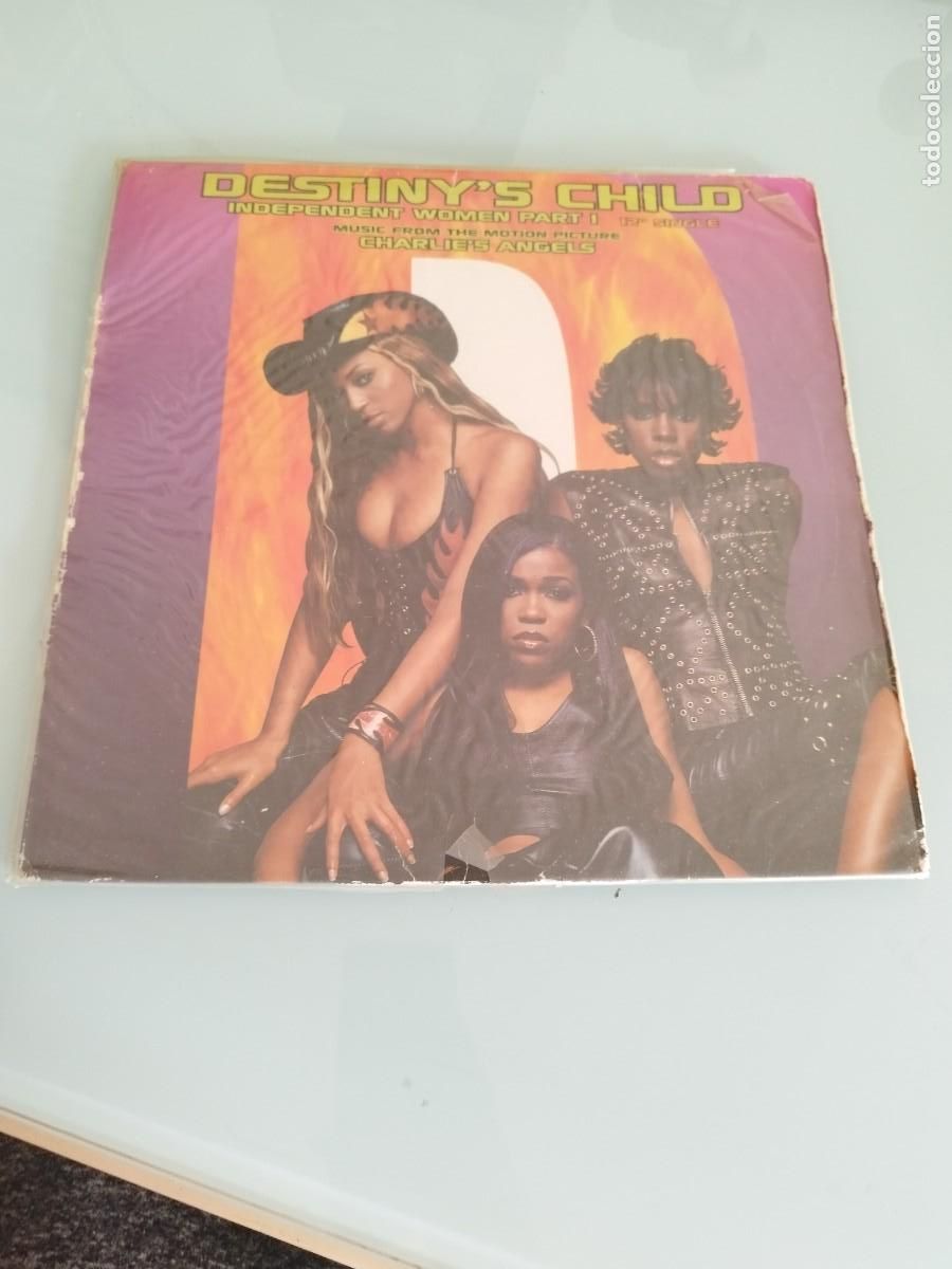 Discos de vinilo: Destiny's Child &ndash; Independent Women Part I. Vinilo Maxi Single. Una galleta da&ntilde;ada, ver fotos.