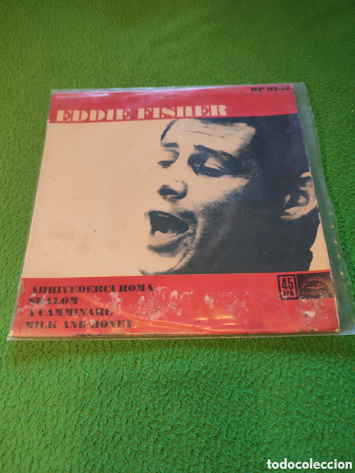 Discos de vinilo: Eddie Fisher - Arrivederci Roma + 3
