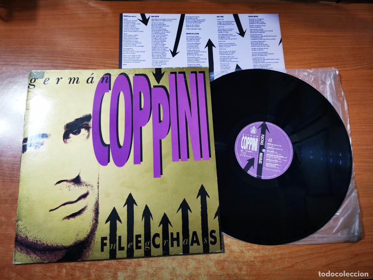 Discos de vinilo: GERMAN COPPINI Flechas negras 12&rdquo; LP VINILO A&Ntilde;O 1989 CON ENCARTE GOLPES BAJOS CONTIENE 10 TEMAS