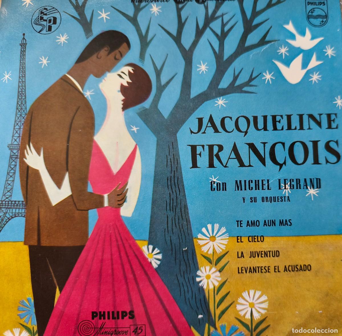 Discos de vinilo: Jacqueline Fran&ccedil;ois con Michel Legrand y su Orquesta