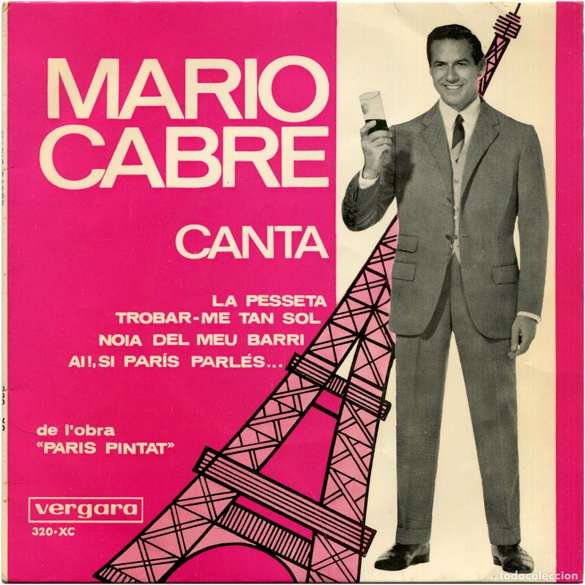 Discos de vinilo: Mario Cabr&eacute; - La Pesseta - EP Spain 1966 - Vergara 320-XC - VG+/VG+ - Catal&aacute;