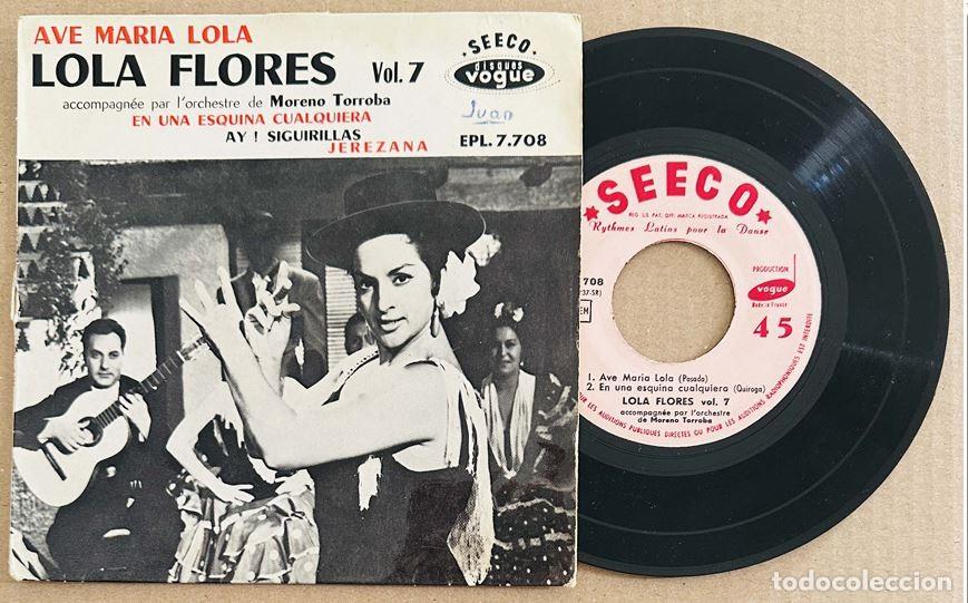 Discos de vinilo: LOLA FLORES EP AVE MARIA LOLA FRANCIA