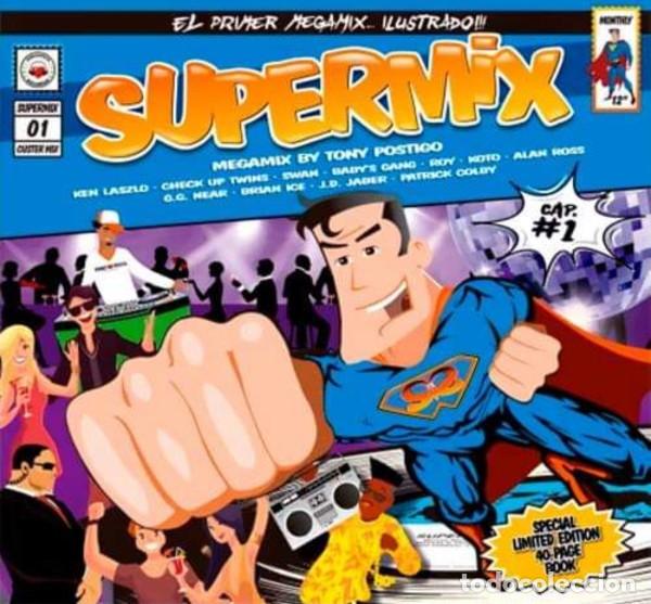 Discos de vinilo: Various &ndash; Supermix (El Primer Megamix... Ilustrado!!!) Cap. #1-SPAIN-2019-CD-COPIA NUEVA