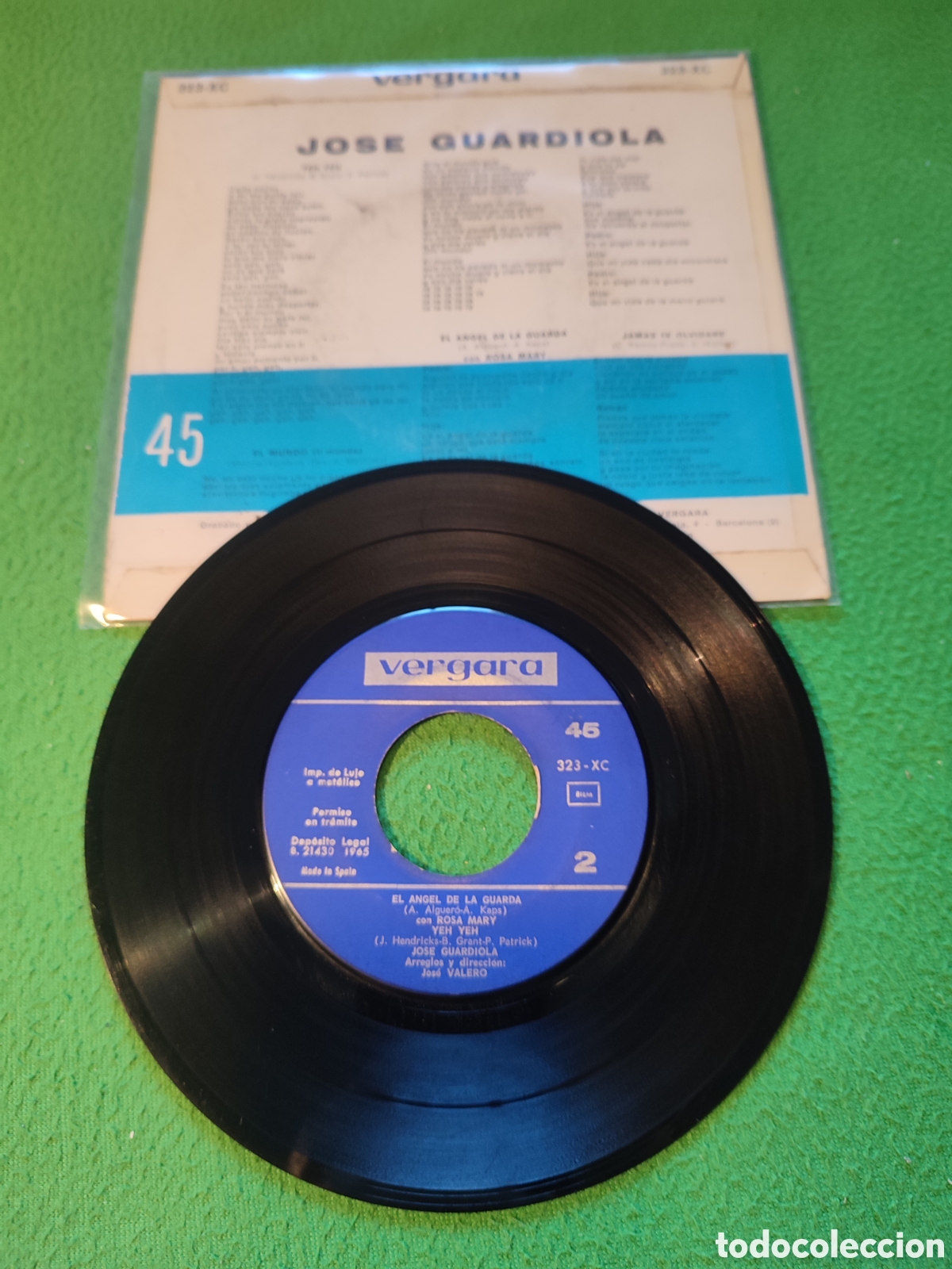 Discos de vinilo: Jos&eacute; Guardiola - El &aacute;ngel de la guarda + 3 - Foto 2