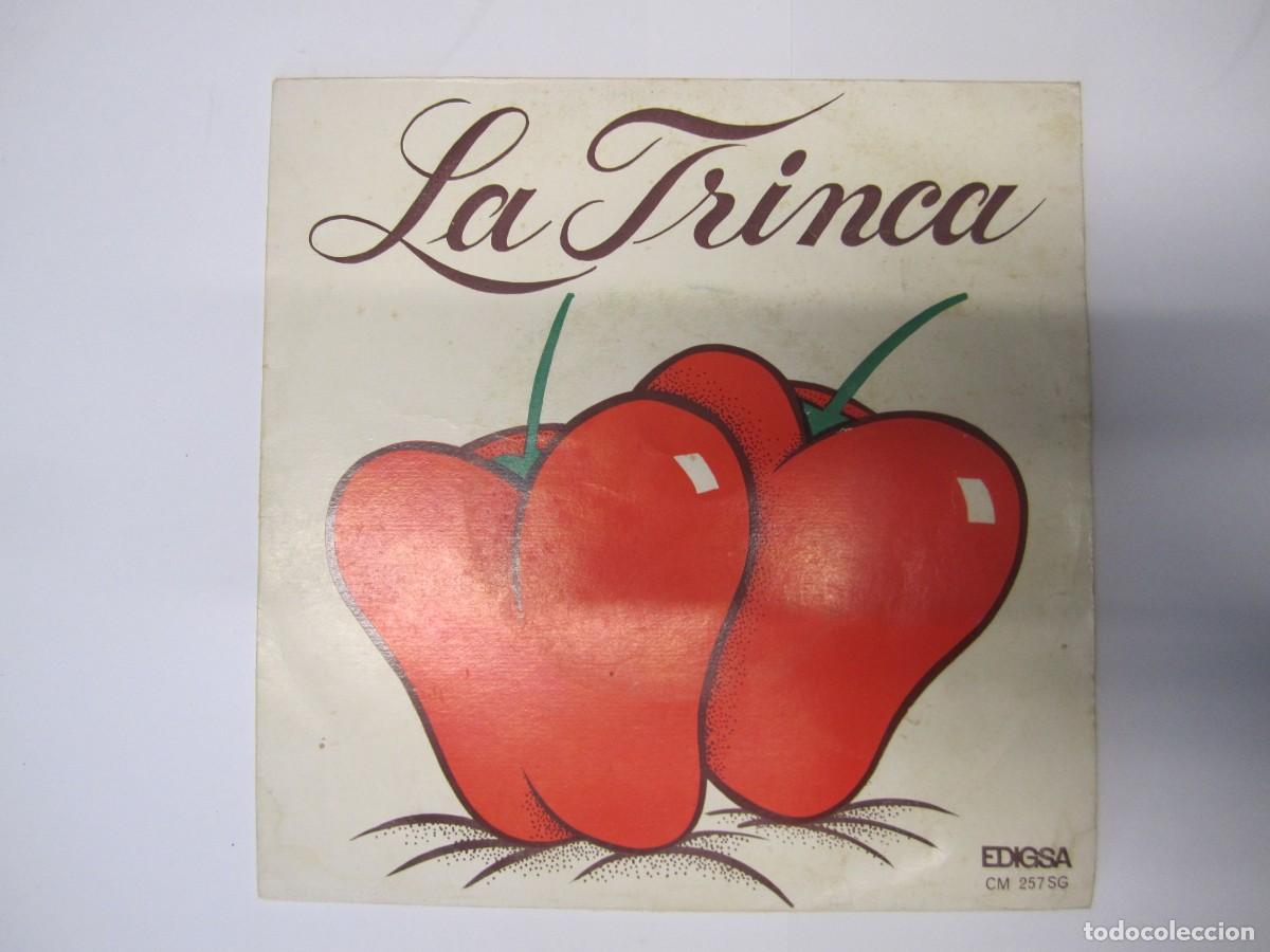 Discos de vinilo: disco vinilo single la trinca a collir pebrots