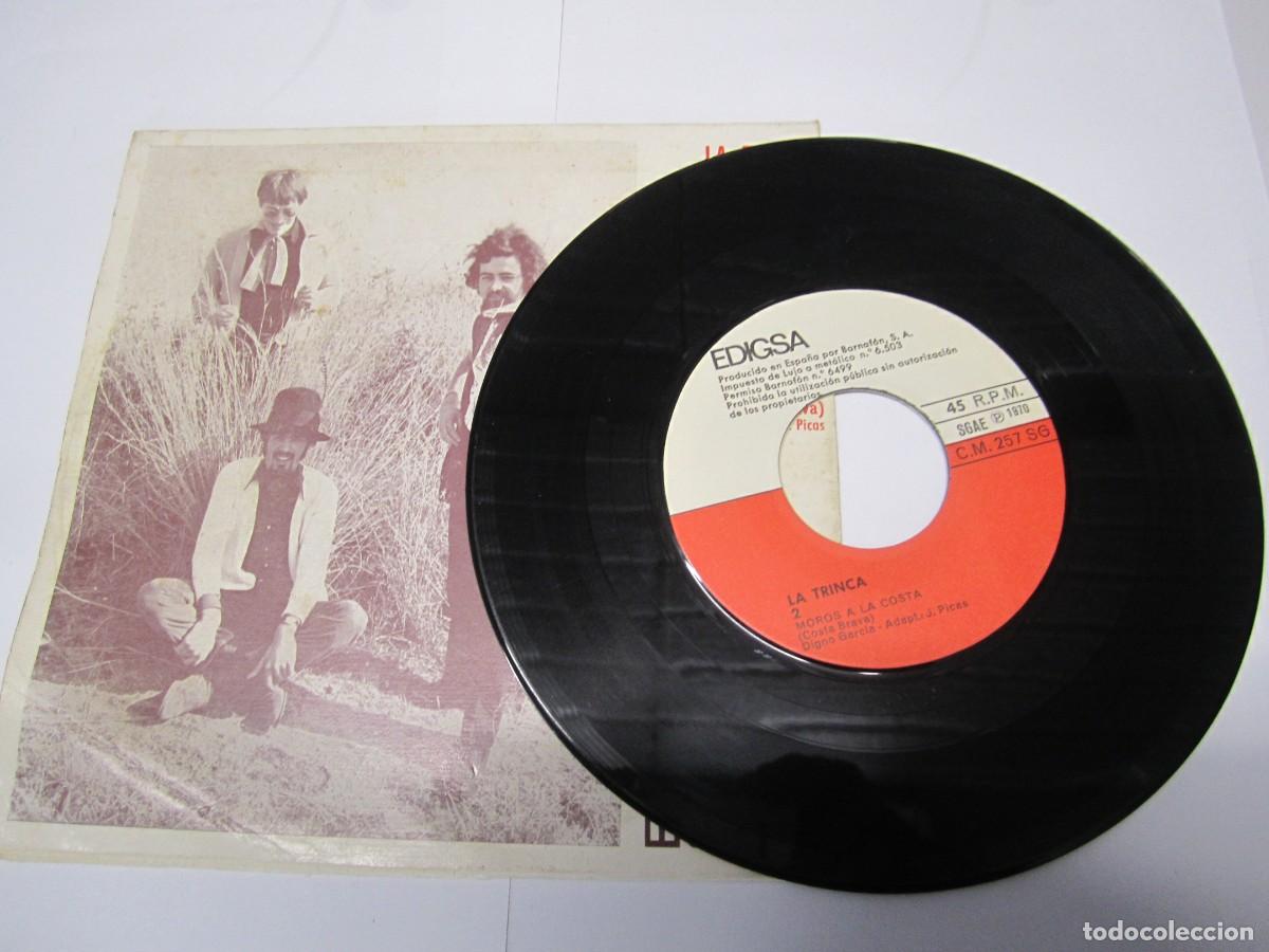 Discos de vinilo: disco vinilo single la trinca a collir pebrots - Foto 2