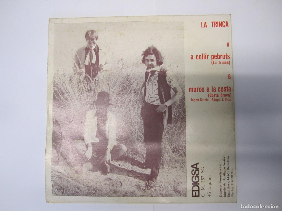 Discos de vinilo: disco vinilo single la trinca a collir pebrots - Foto 3