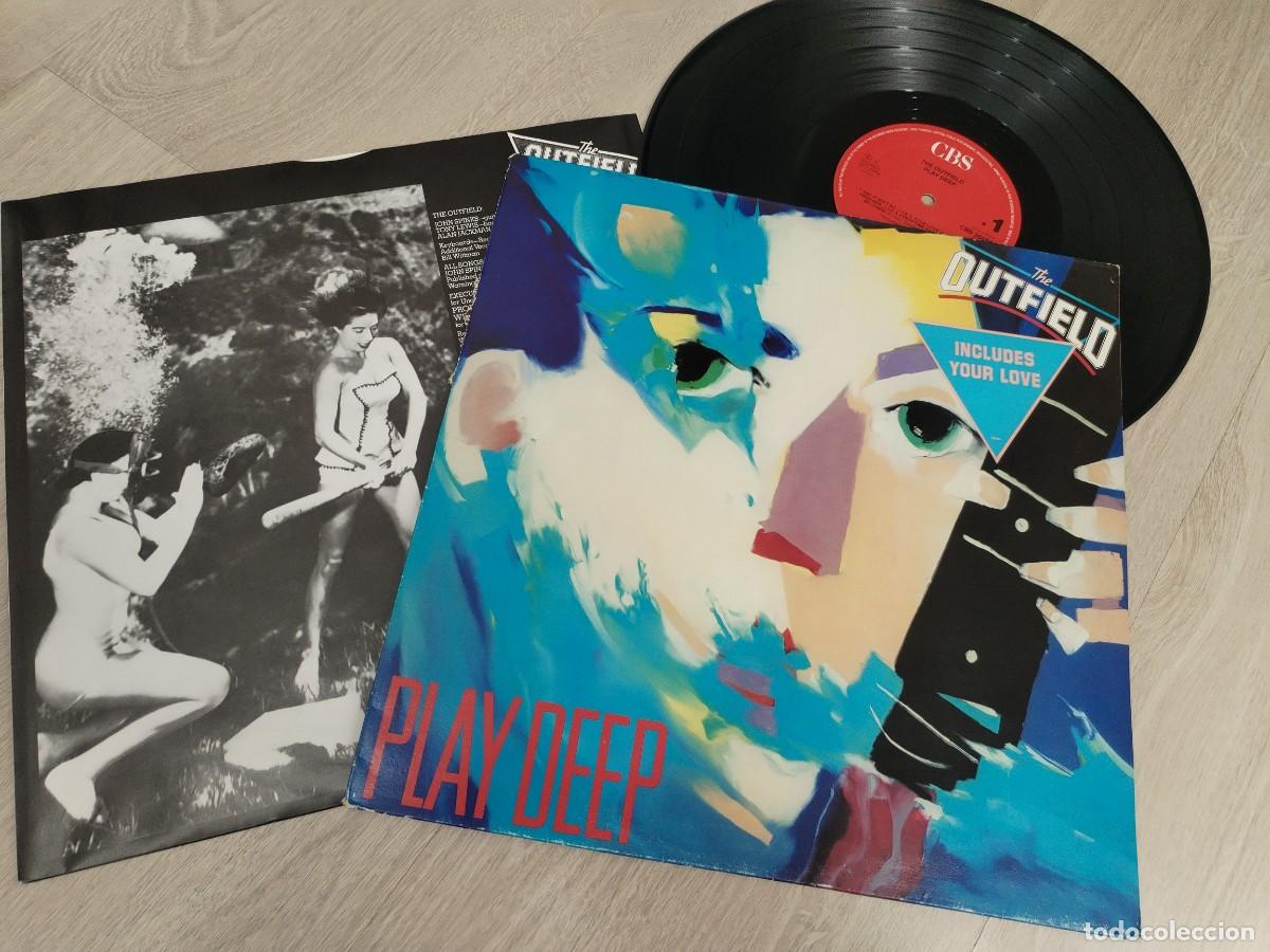 Discos de vinilo: THE OUTFIELD - PLAY DEEP ..LP DE CBS - 1985 - CON ENCARTE - ED. HOLLAND ..INCLUYE . YOUR LOVE