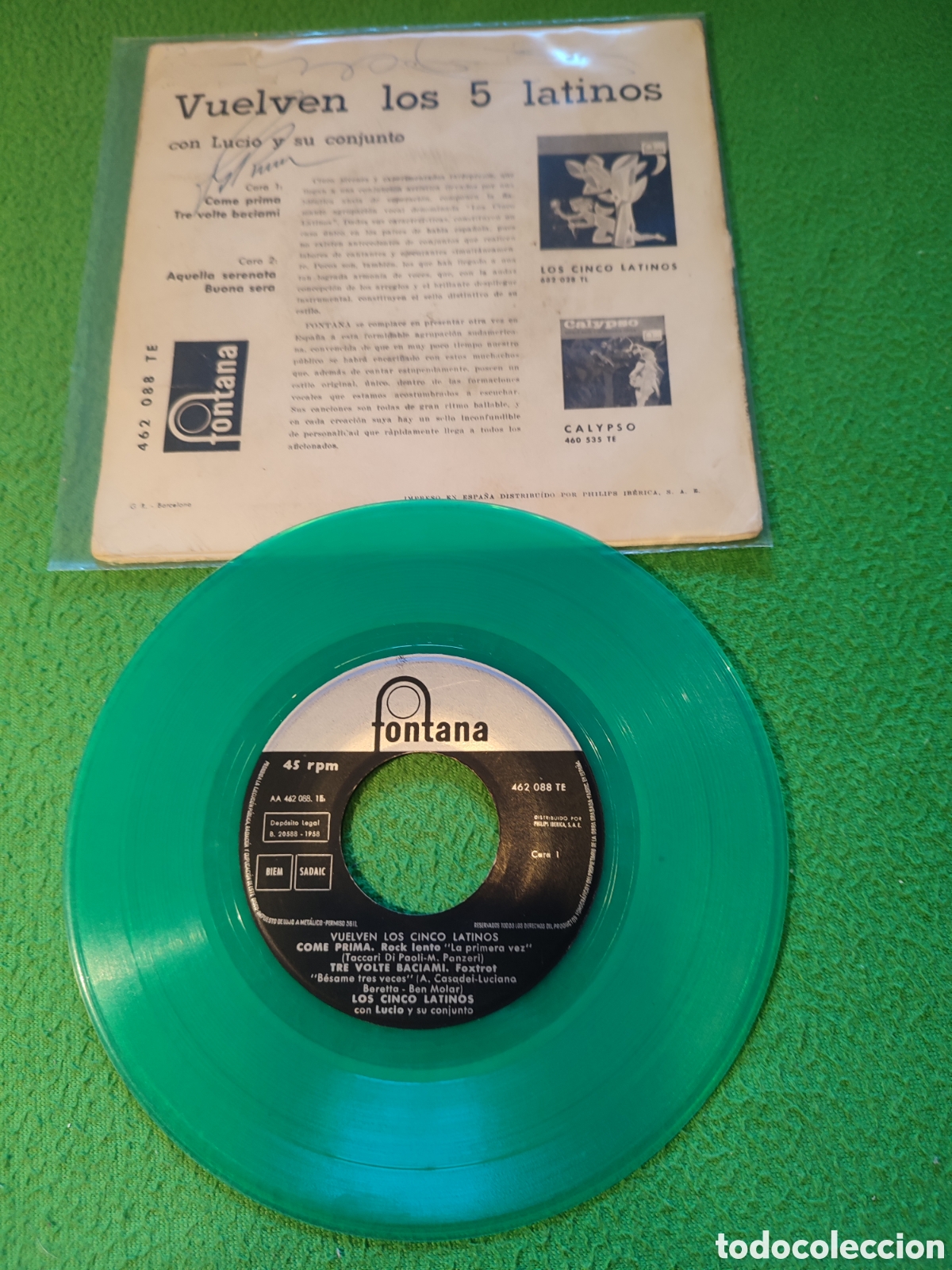 Discos de vinilo: Los Cinco Latinos - Come prima + 3 - Foto 2