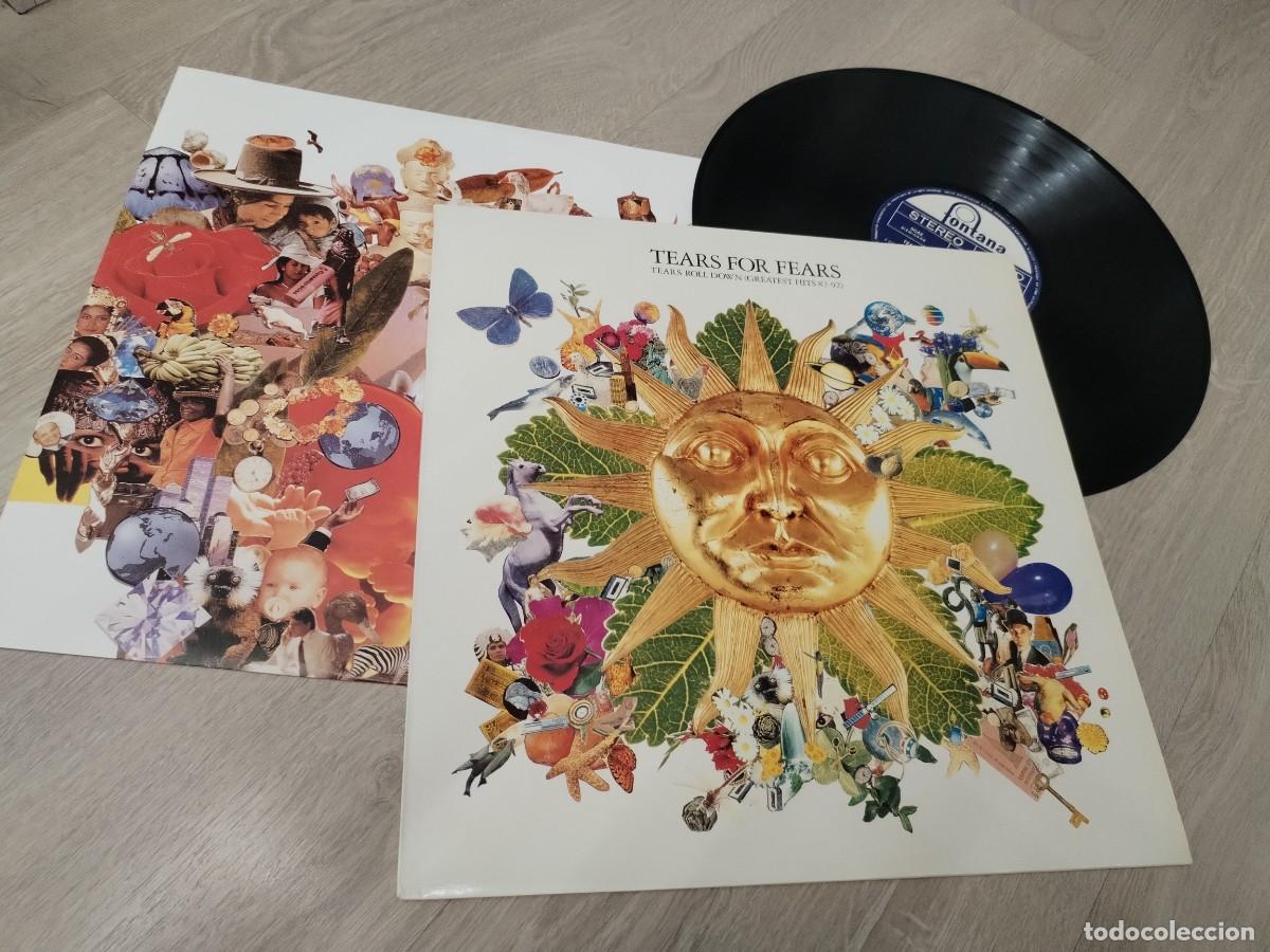 Discos de vinilo: TEARS FOR FEARS - TEARS ROLL DOWN - ( GREATEST HITS 82 - 92 ) ..LP DE 1992 - ED. ESPA&Ntilde;OLA ORIGINAL