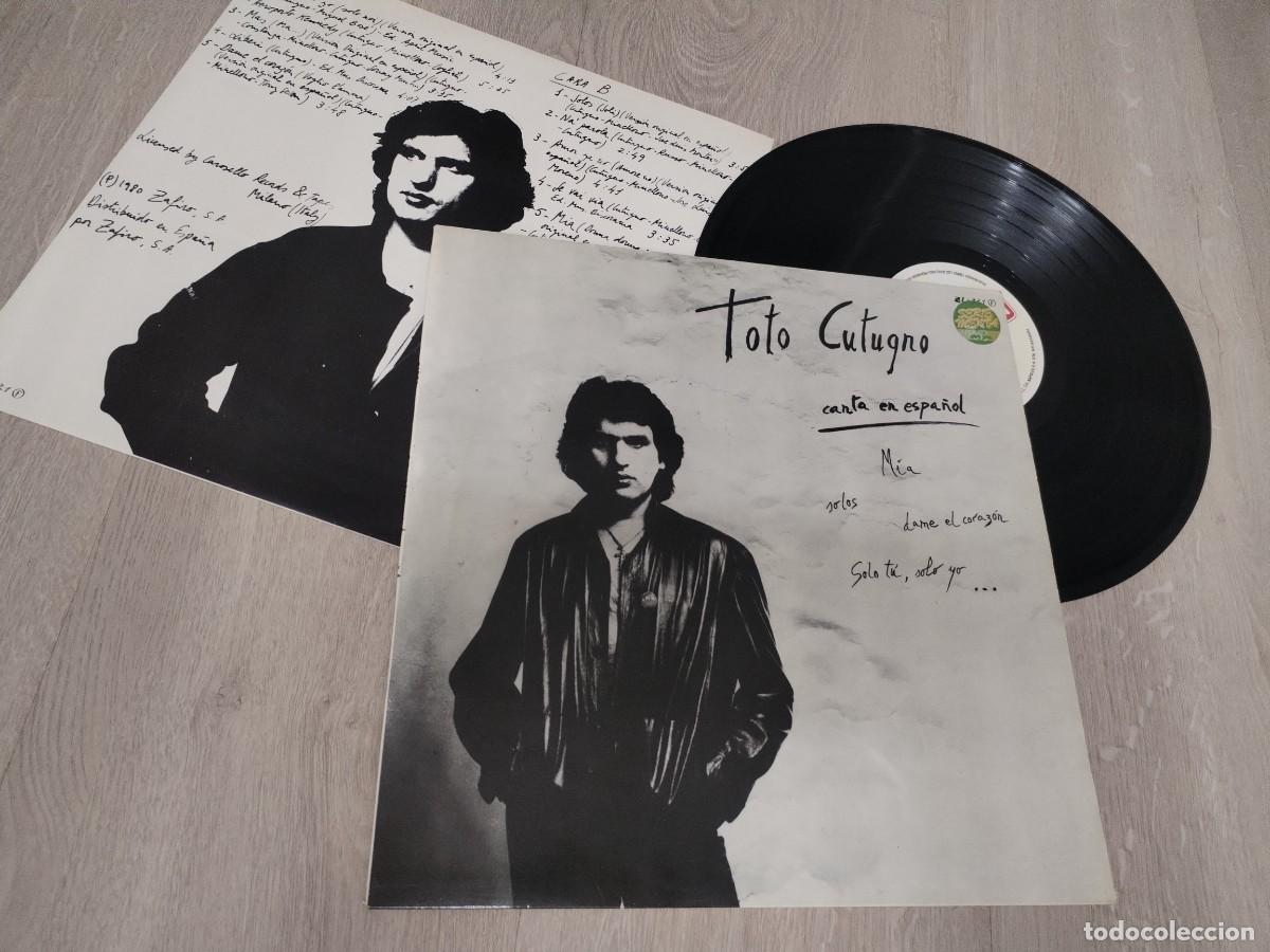 Discos de vinilo: TOTO CUTUGNO - CANTA EN ESPA&Ntilde;OL SUS GRANDES EXITOS ..LP DE ZAFIRO - CON LETRAS DE 1980 - 10 TEMAS