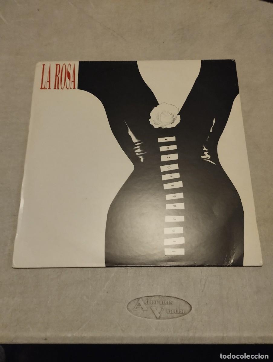 Discos de vinilo: LA ROSA LP TREN DE AZUCAR INSERT LETRAS - Foto 1