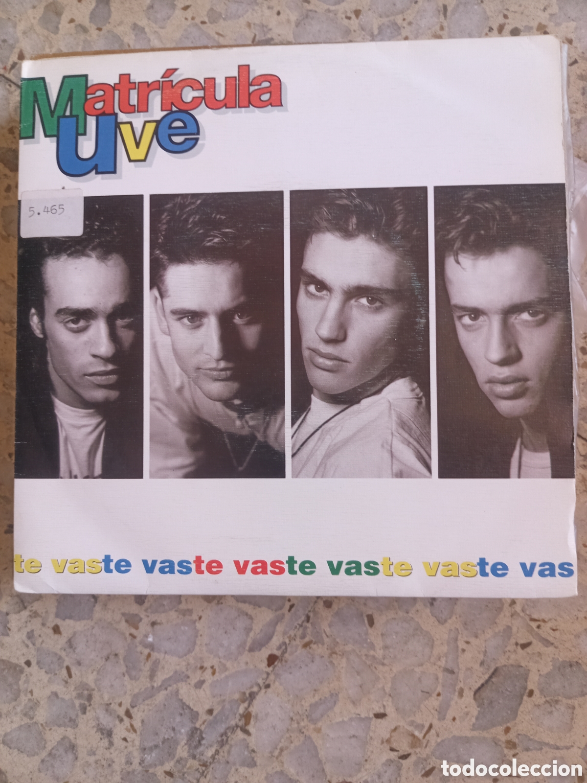 Discos de vinilo: SGL MATRICULA UVE TE VAS 1992 PROMO CON ENCARTE