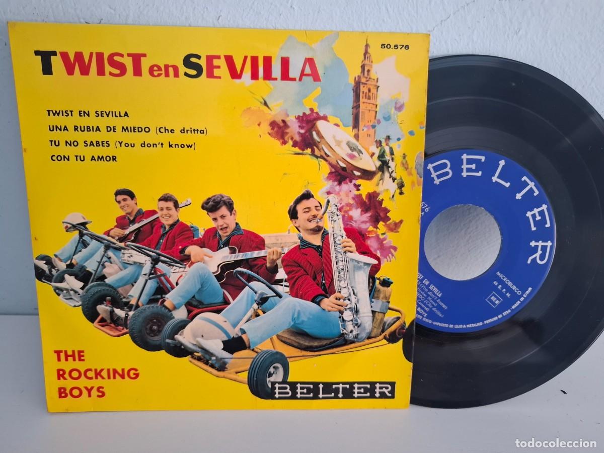 Discos de vinilo: The Rocking Boys - Twist en Sevilla .Ep+3 Belter 1962