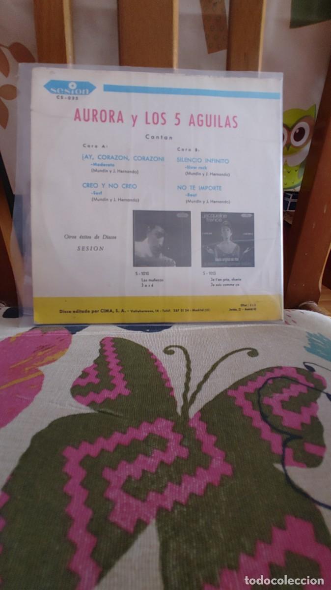 Discos de vinilo: AURORA Y LOS 5 AGUILAS-EP AY CORAZON CORAZON +3 - Foto 2