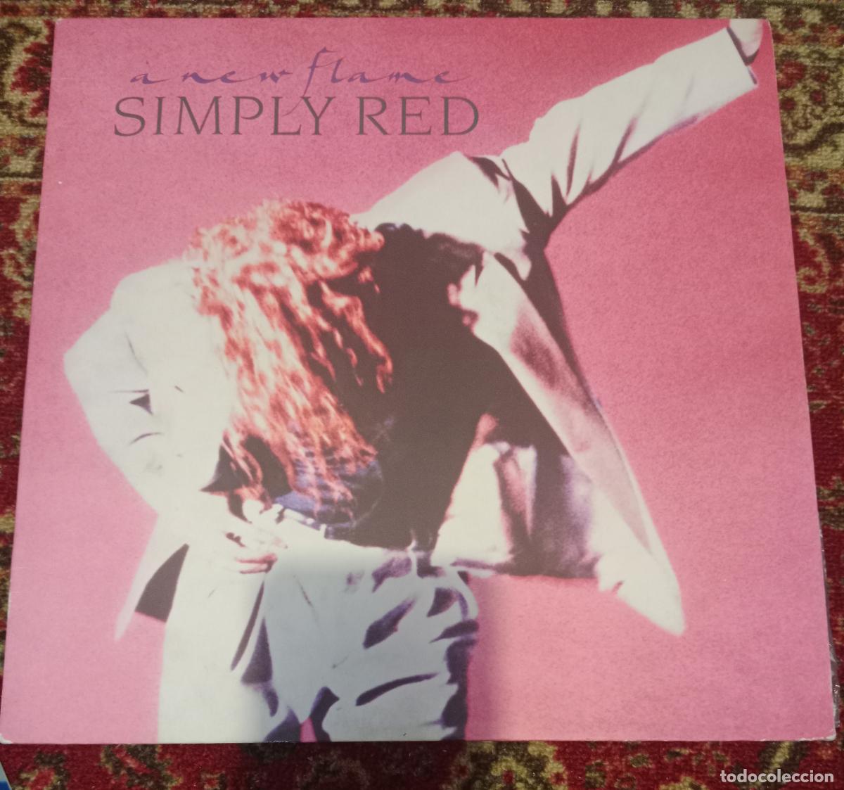 Discos de vinilo: Simply Red &ndash; A New Flame Lp Europa 1989