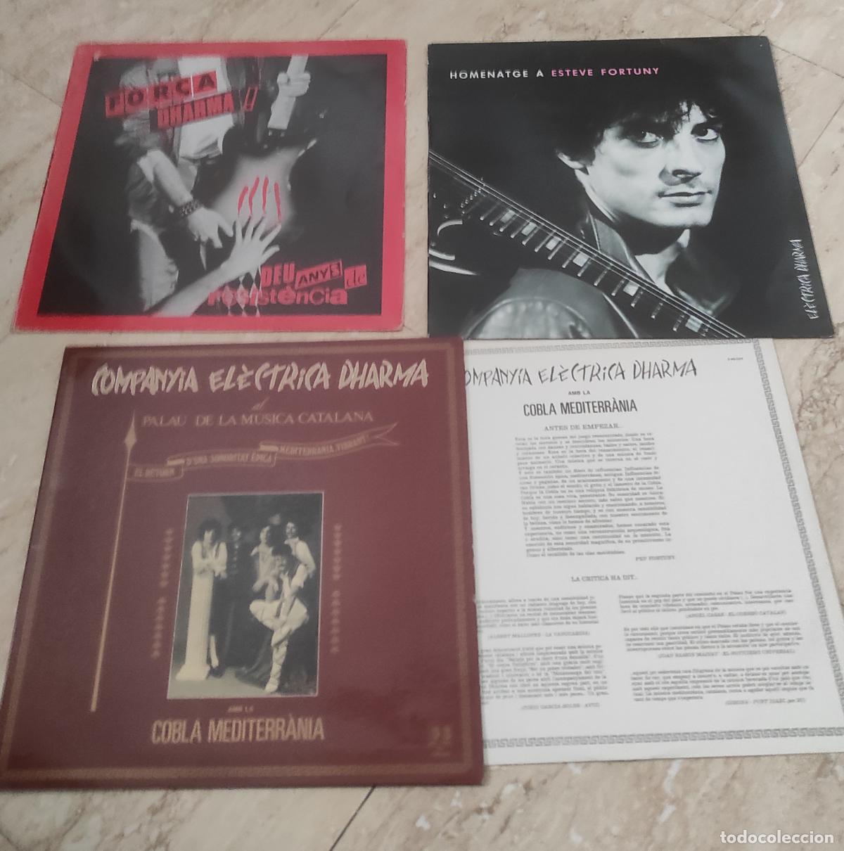 Discos de vinilo: COMPANYIA ELECTRICA DHARMA-LOTE 3 LP-PALAU MUSICA CATALANA-FOR&Ccedil;A DHARMA-HOMENATGE A ESTEVE FORTUNY